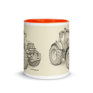 The Tractor Mugs Store McCormick MTX 200 Pencil Sketch | Mug with Color Inside Quality Farmers Merch