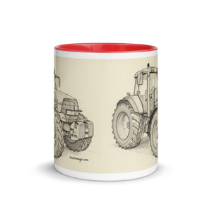 The Tractor Mugs Store McCormick MTX 200 Pencil Sketch | Mug with Color Inside Quality Farmers Merch