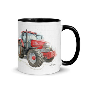 The Tractor Mugs Store McCormick MTX 200 Watercolor | Mug with Color Inside Quality Farmers Merch