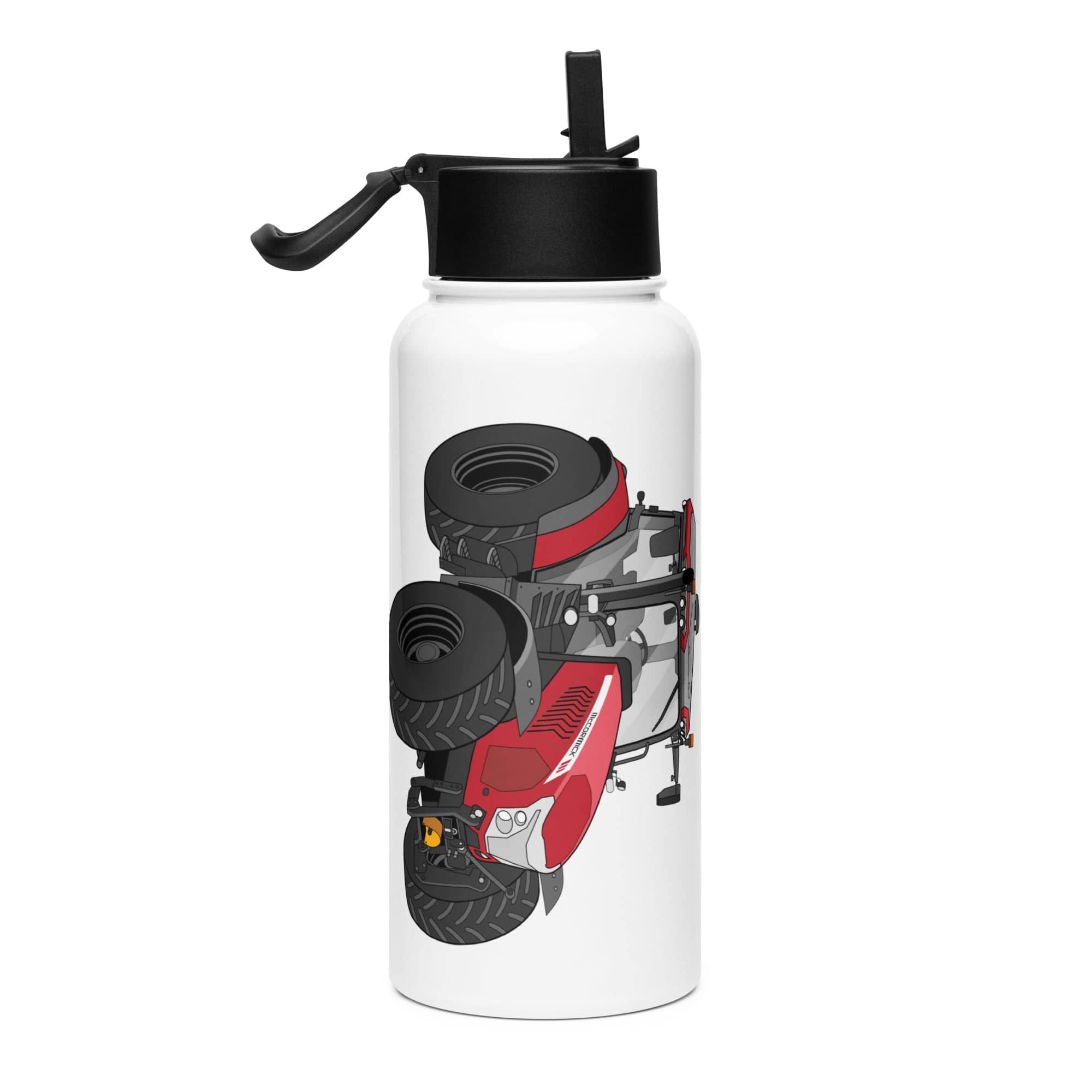 The Tractor Mugs Store McCormick X6 Vt Drive | Stainless steel water bottle with a straw lid Quality Farmers Merch