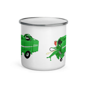 The Tractor Mugs Store McHale Fusion 2 Big Baler | Enamel Mug Quality Farmers Merch