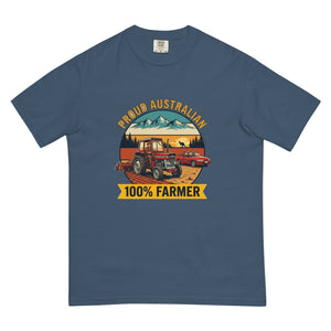 The Tractor Mugs Store Midnight Massey Ferguson 135 PROUD AUSTRALIAN 100% FARMER Outdoor | Unisex Premium T-shirt Quality Farmers Merch