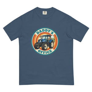 The Tractor Mugs Store Midnight New Holland T7.225 DADDY'S OFFICE Retro | Unisex Premium T-shirt Quality Farmers Merch