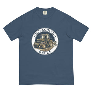 The Tractor Mugs Store Midnight / S John Deere 7810 OLD SCHOOL DEERE Engraving | Unisex Premium T-shirt Quality Farmers Merch