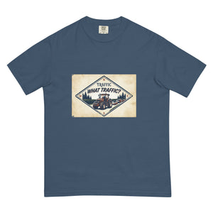 The Tractor Mugs Store Midnight / S John Deere 7810 TRAFFIC WHAT TRAFFIC? Heritage | Unisex Premium T-shirt Quality Farmers Merch