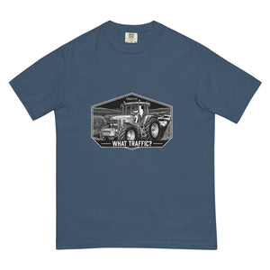 The Tractor Mugs Store Midnight / S John Deere 7810 TRAFFIC WHAT TRAFFIC? Moose | Unisex Premium T-shirt Quality Farmers Merch