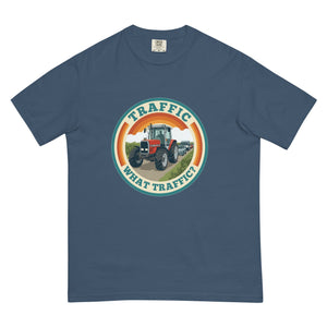 The Tractor Mugs Store Midnight / S Massey Ferguson 3075 TRAFFIC WHAT TRAFFIC? Retro | Unisex Premium T-shirt Quality Farmers Merch