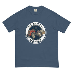 The Tractor Mugs Store Midnight / S Massey Ferguson 35X OLD SCHOOL MASSEY Engraving | Unisex Premium T-shirt Quality Farmers Merch