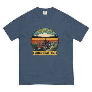 The Tractor Mugs Store Midnight / S Massey Ferguson 35X TRAFFIC WHAT TRAFFIC? Outdoor | Unisex Premium T-shirt Quality Farmers Merch