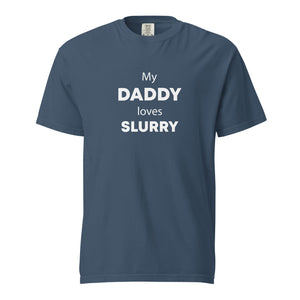 The Tractor Mugs Store Midnight / S My Daddy Loves Slurry | Unisex Premium T-Shirt Quality Farmers Merch
