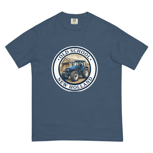The Tractor Mugs Store Midnight / S New Holland TM 135 OLD SCHOOL NEW HOLLAND Engraving | Unisex Premium T-shirt Quality Farmers Merch