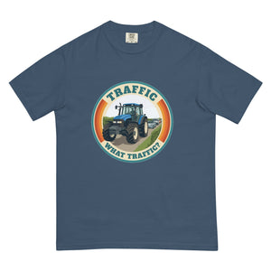 The Tractor Mugs Store Midnight / S New Holland TM 135 TRAFFIC WHAT TRAFFIC? Retro | Unisex Premium T-shirt Quality Farmers Merch