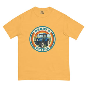 The Tractor Mugs Store Mustard New Holland T7.210 DADDY'S OFFICE Retro | Unisex Premium T-shirt Quality Farmers Merch