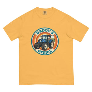 The Tractor Mugs Store Mustard New Holland T7.225 DADDY'S OFFICE Retro | Unisex Premium T-shirt Quality Farmers Merch