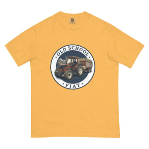 The Tractor Mugs Store Mustard / S FIATAGRI F140 OLD SCHOOL FIAT Engraving | Unisex Premium T-shirt Quality Farmers Merch
