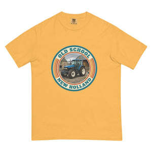 The Tractor Mugs Store Mustard / S New Holland TM 135 OLD SCHOOL NEW HOLLAND Retro | Unisex Premium T-shirt Quality Farmers Merch