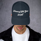 The Tractor Mugs Store Navy Farmer of The Year 2026 | Retro 70's Trucker Cap Quality Farmers Merch