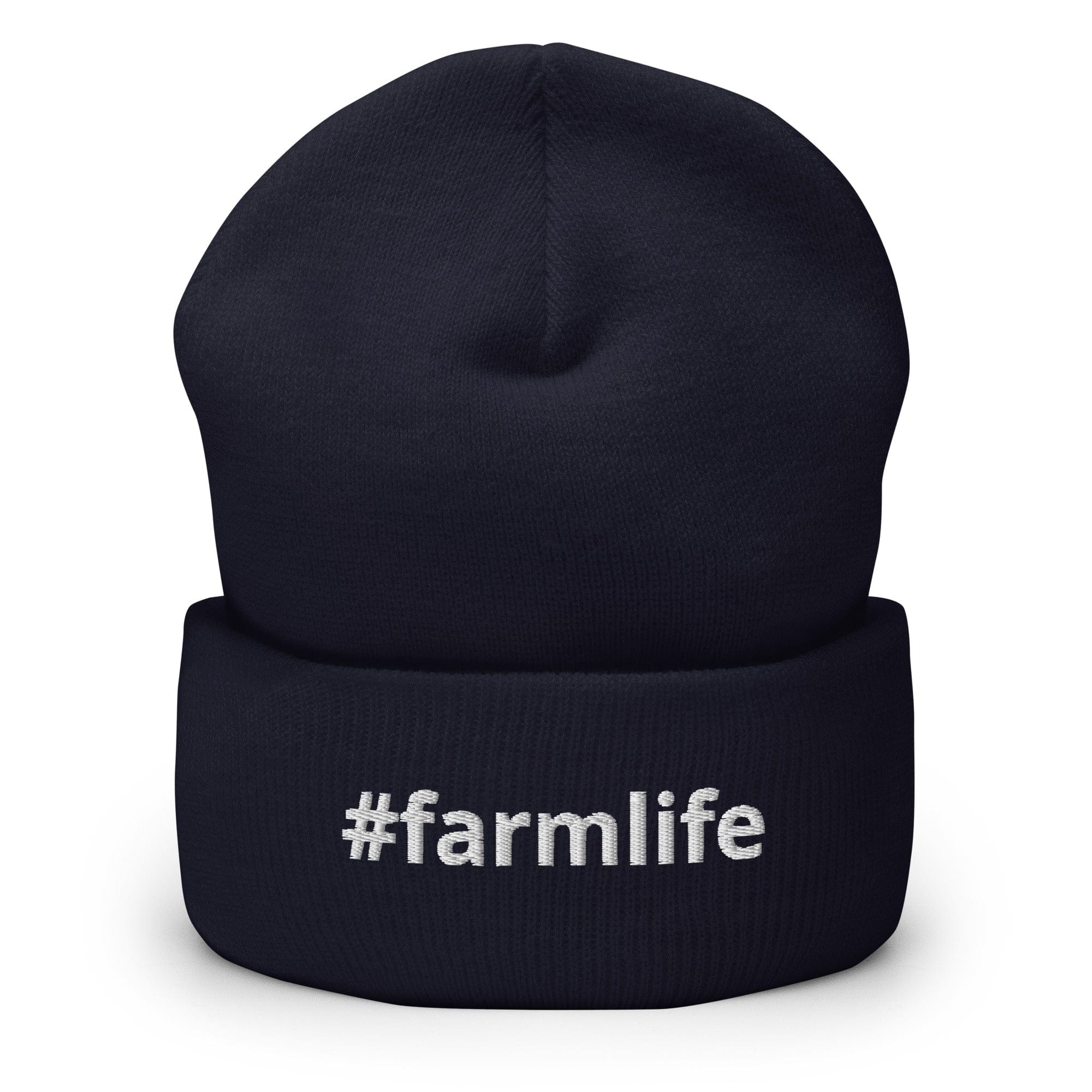 The Tractor Mugs Store Navy #farmlife | Cuffed Beanie Quality Farmers Merch