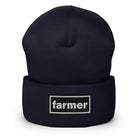 The Tractor Mugs Store Navy OASIS Style 'farmer' | Cuffed Beanie Quality Farmers Merch