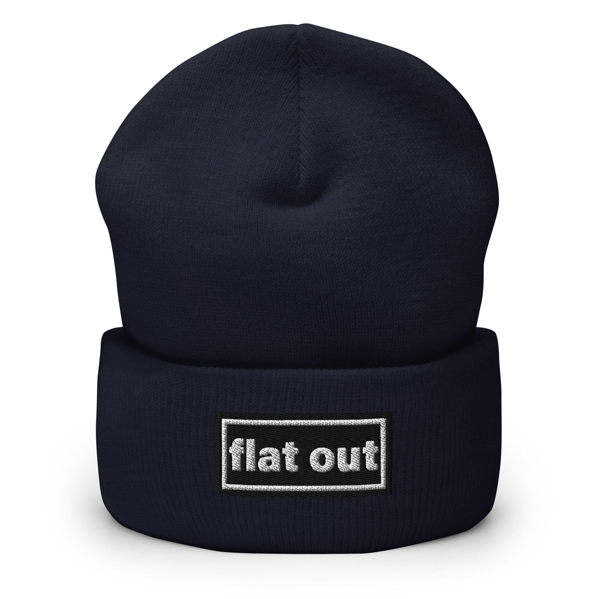 The Tractor Mugs Store Navy OASIS Style 'Flat Out' | Cuffed Beanie Quality Farmers Merch