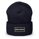 The Tractor Mugs Store Navy OASIS Style 'John Deere' | Cuffed Beanie Quality Farmers Merch