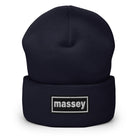 The Tractor Mugs Store Navy OASIS Style 'Massey' | Cuffed Beanie Quality Farmers Merch