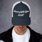 The Tractor Mugs Store Navy/ White Farmer of The Year 2026 | Retro 70's Trucker Cap Quality Farmers Merch