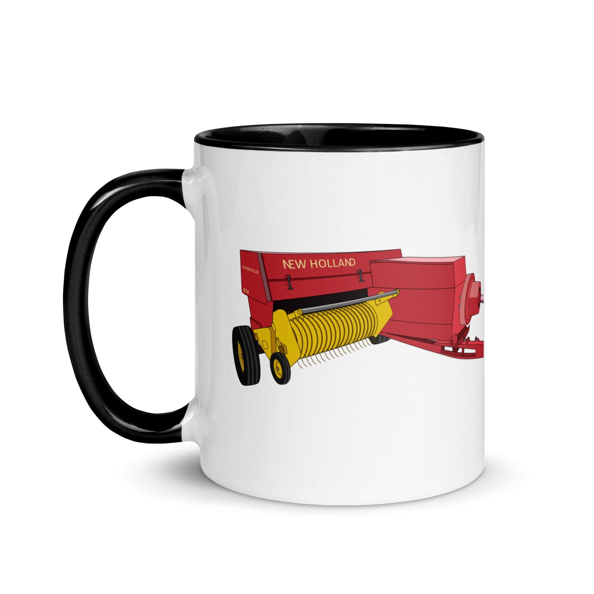 The Tractor Mugs Store New Holland 274 Square Baler | Mug with Color Inside Quality Farmers Merch