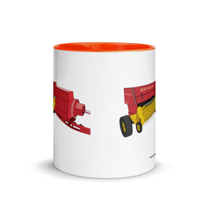 The Tractor Mugs Store New Holland 274 Square Baler | Mug with Color Inside Quality Farmers Merch
