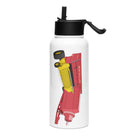 The Tractor Mugs Store New Holland 274 Square Baler | Stainless steel water bottle with a straw lid Quality Farmers Merch