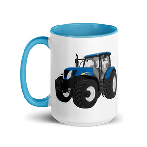 The Tractor Mugs Store New Holland 7040 | Mug with Color Inside Quality Farmers Merch