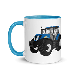 The Tractor Mugs Store New Holland 7040 | Mug with Color Inside Quality Farmers Merch