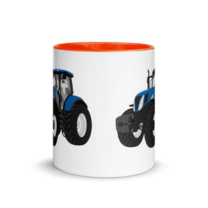 The Tractor Mugs Store New Holland 7040 | Mug with Color Inside Quality Farmers Merch