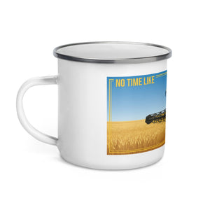 The Tractor Mugs Store New Holland CR 9090 NO TIME LIKE HARVEST TIME! | Enamel Mug Quality Farmers Merch