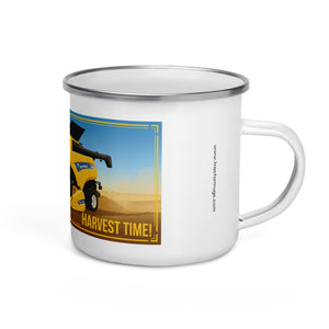 The Tractor Mugs Store New Holland CR9.90 NO TIME LIKE HARVEST TIME! | Enamel Mug Quality Farmers Merch