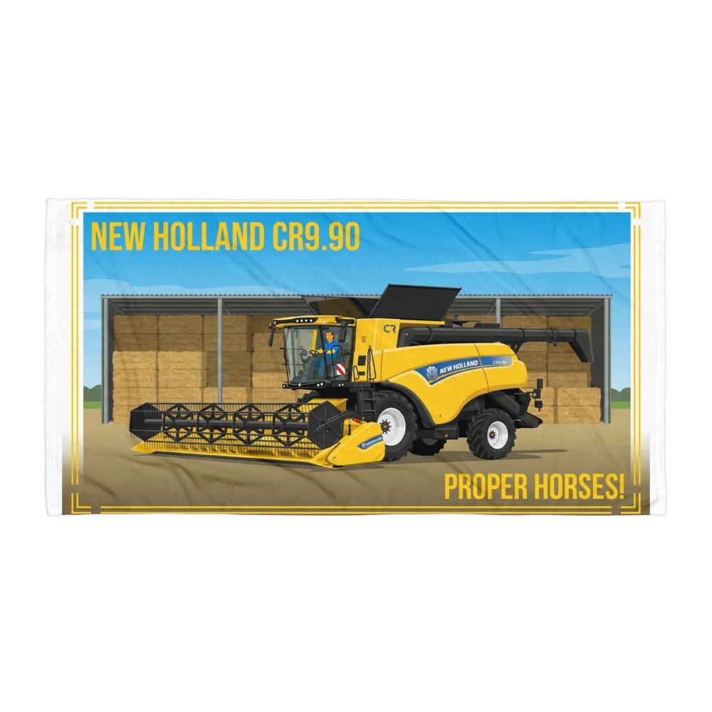 The Tractor Mugs Store New Holland CR9.90 PROPER HORSES! | Super Soft Towel Quality Farmers Merch