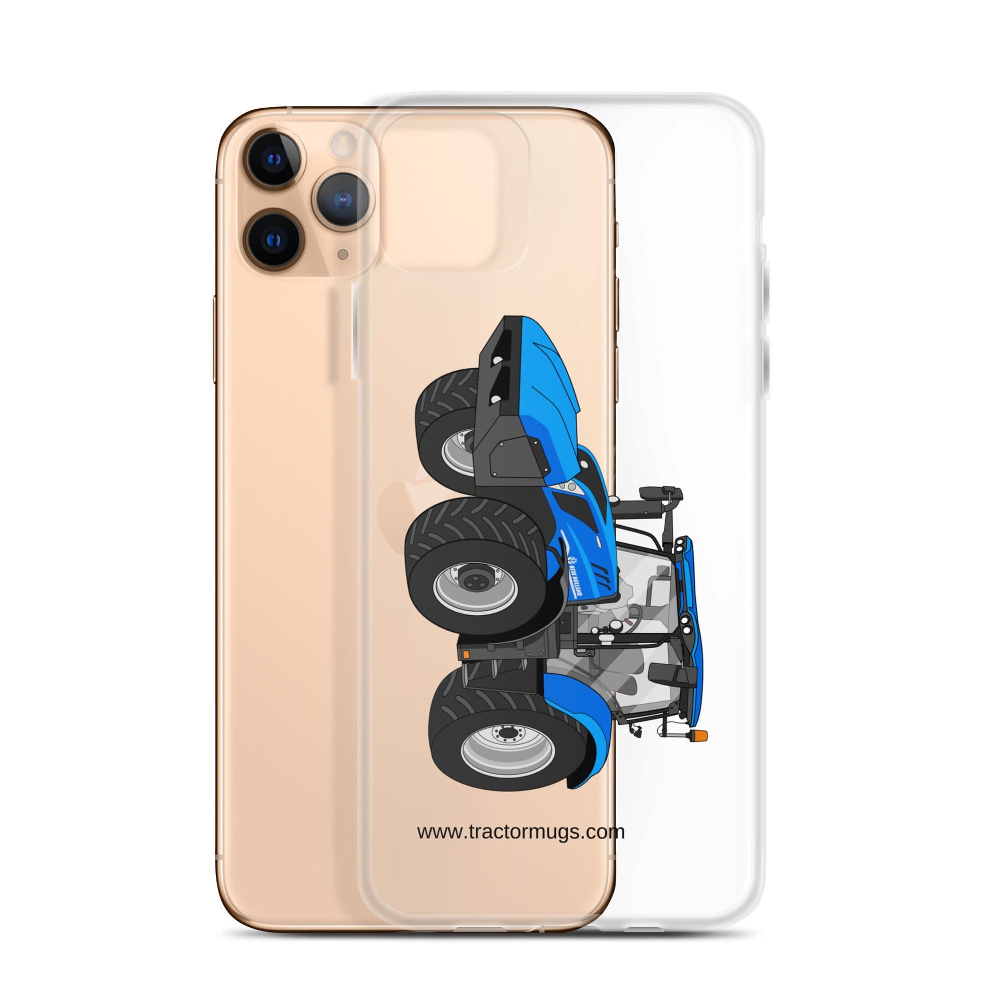 The Tractor Mugs Store New Holland T6 180 Methane | Clear Case for iPhone® Quality Farmers Merch
