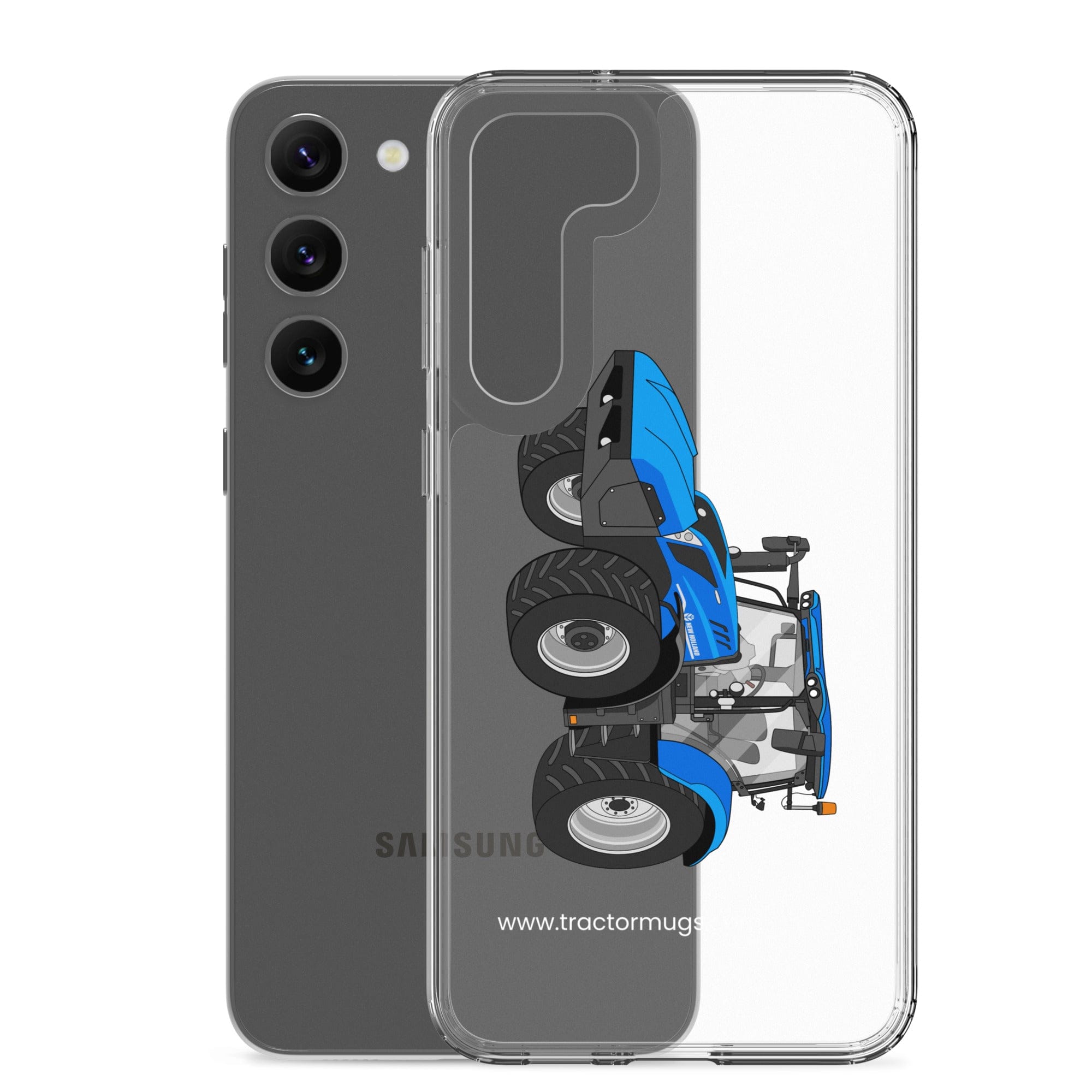 The Tractor Mugs Store New Holland T6 180 Methane | Clear Case for Samsung® Quality Farmers Merch