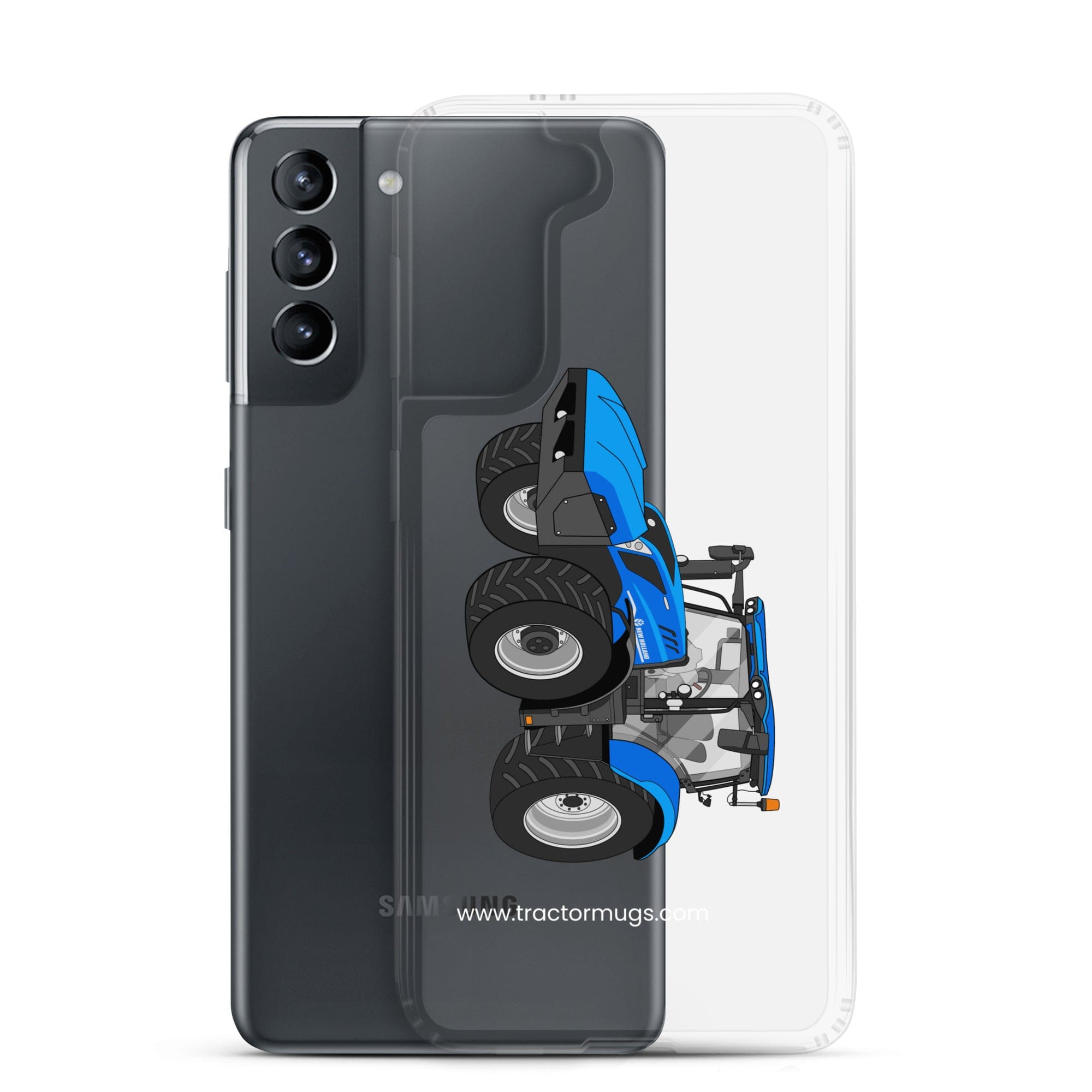 The Tractor Mugs Store New Holland T6 180 Methane | Clear Case for Samsung® Quality Farmers Merch