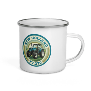 The Tractor Mugs Store New Holland T7.270 | Enamel Mug Quality Farmers Merch