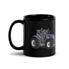 The Tractor Mugs Store New Holland T8 435 | Black Glossy Mug Quality Farmers Merch