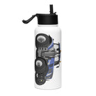 The Tractor Mugs Store New Holland T8 435 | Stainless steel water bottle with a straw lid Quality Farmers Merch