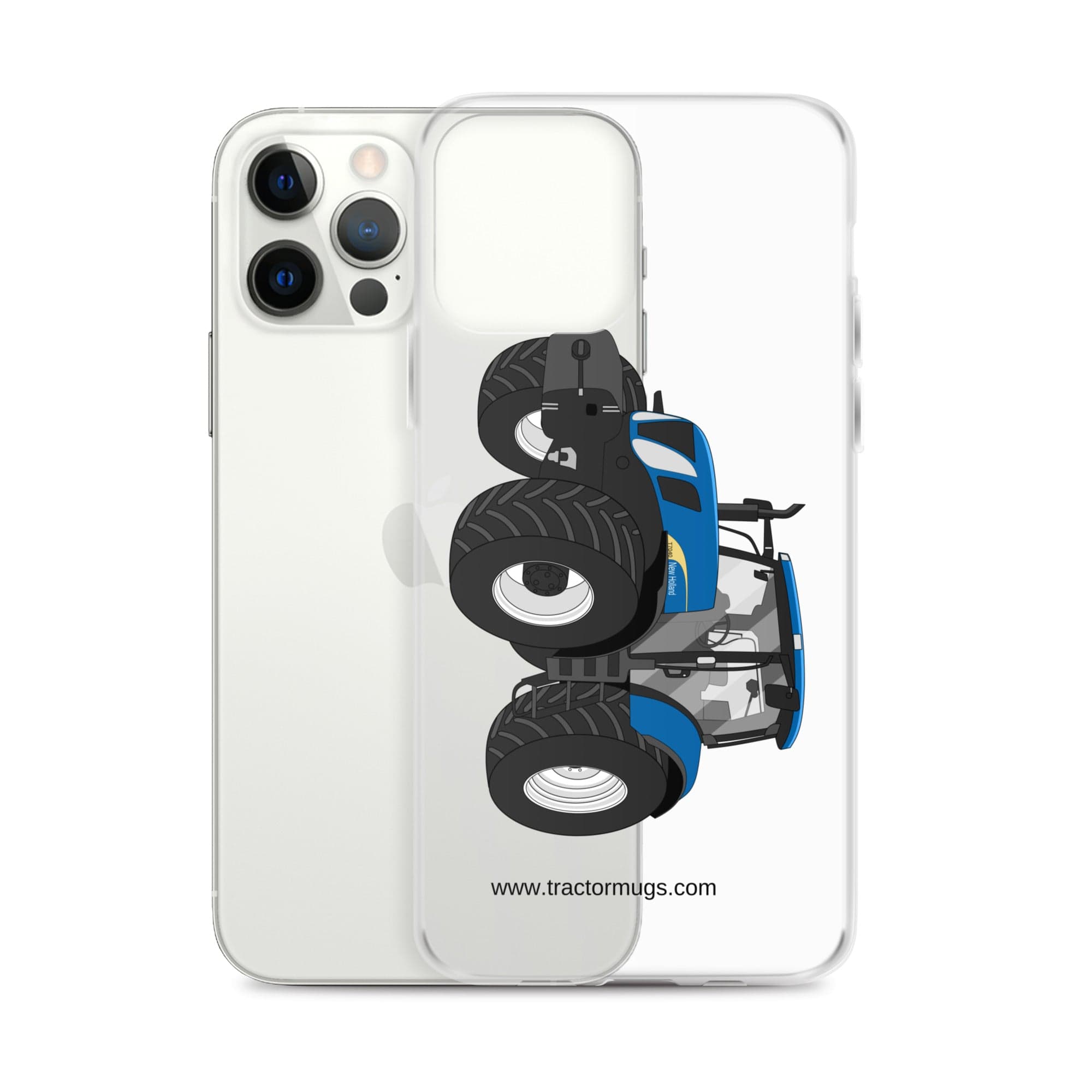 The Tractor Mugs Store New Holland The 7040-1 | Clear Case for iPhone® Quality Farmers Merch