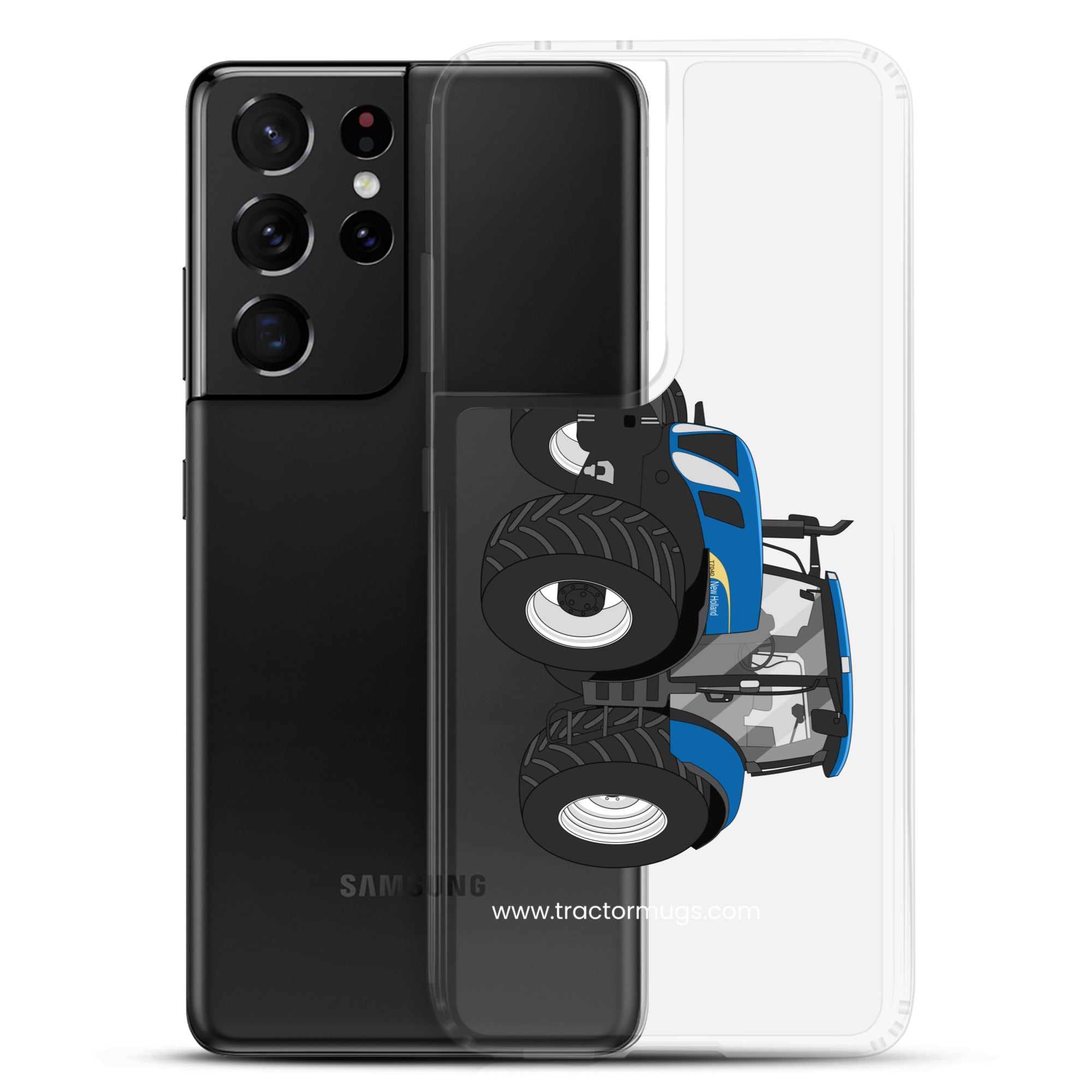 The Tractor Mugs Store New Holland The 7040-1 | Clear Case for Samsung® Quality Farmers Merch