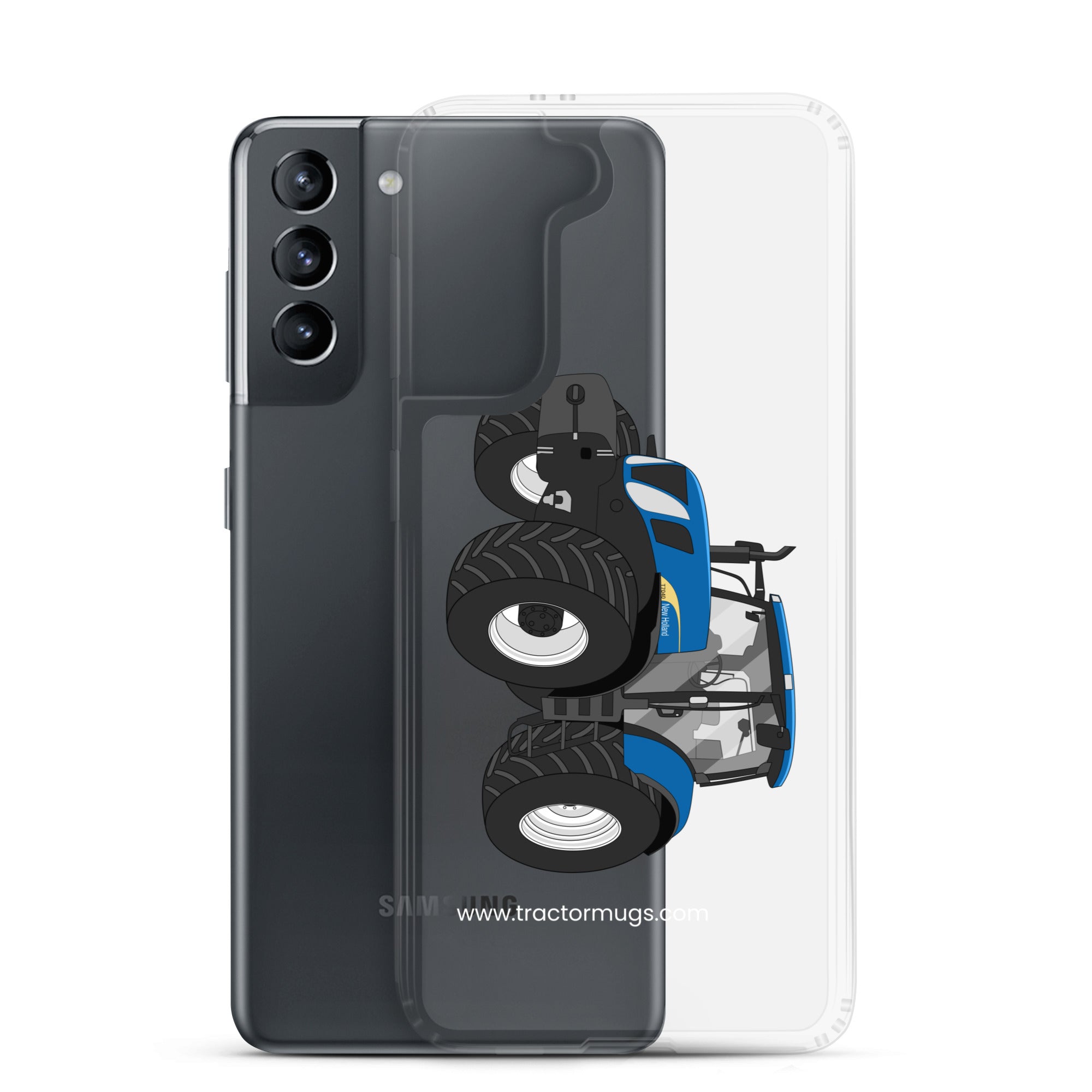 The Tractor Mugs Store New Holland The 7040-1 | Clear Case for Samsung® Quality Farmers Merch