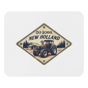 The Tractor Mugs Store New Holland TM 135 OLD SCHOOL NEW HOLLAND Heritage | Mouse Mat Quality Farmers Merch