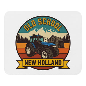 The Tractor Mugs Store New Holland TM 135 OLD SCHOOL NEW HOLLAND Outdoor | Mouse Mat Quality Farmers Merch