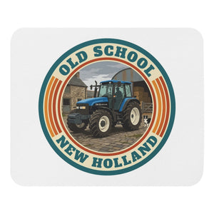 The Tractor Mugs Store New Holland TM 135 OLD SCHOOL NEW HOLLAND Retro | Mouse Mat Quality Farmers Merch