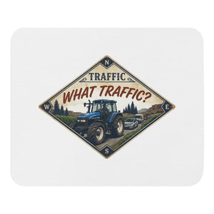 The Tractor Mugs Store New Holland TM 135 TRAFFIC WHAT TRAFFIC? Heritage | Mouse Mat Quality Farmers Merch