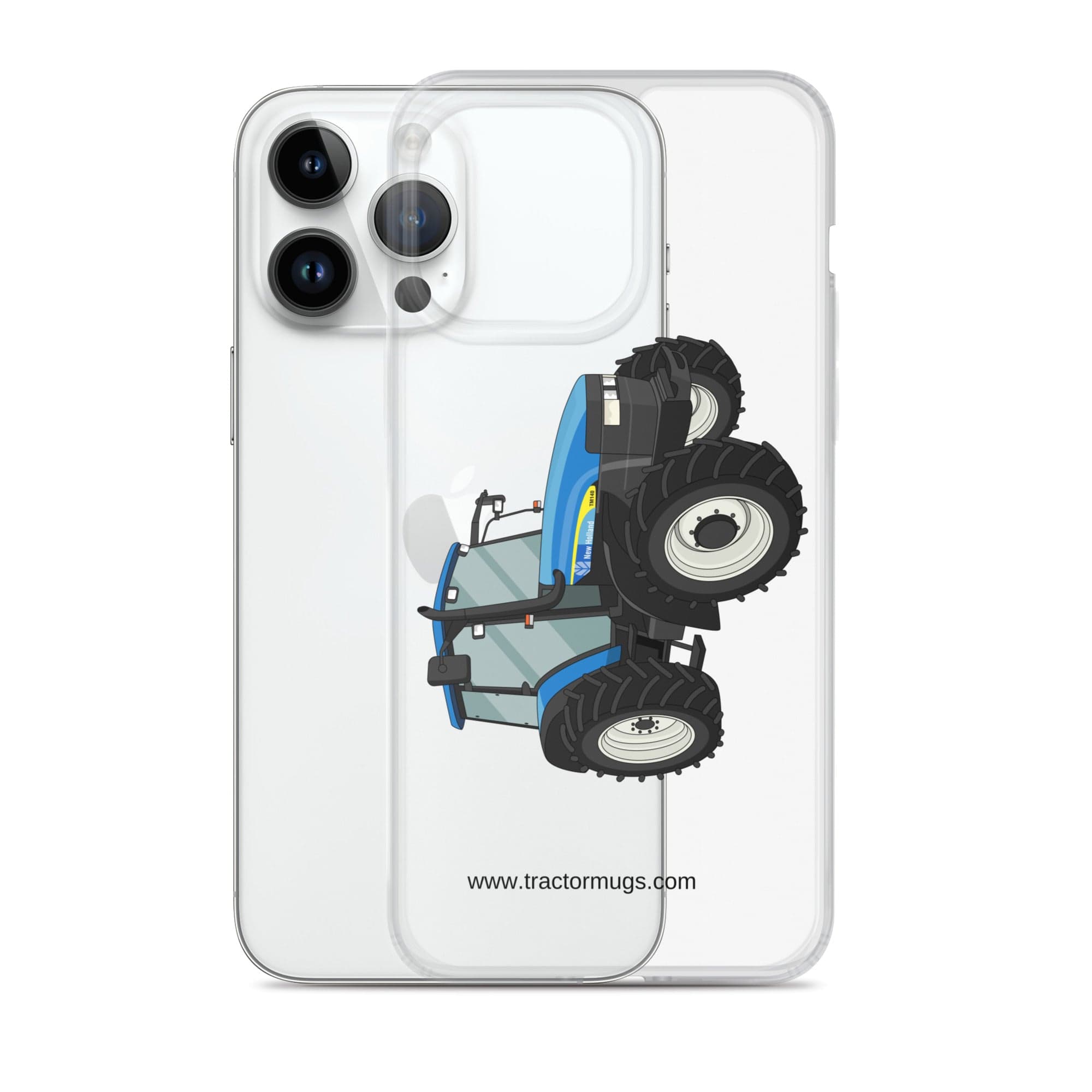 The Tractor Mugs Store New Holland TM 140 | Clear Case for iPhone® Quality Farmers Merch